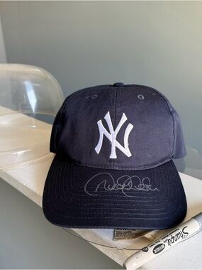 Derek Jeter Autographed  Yankee Hat